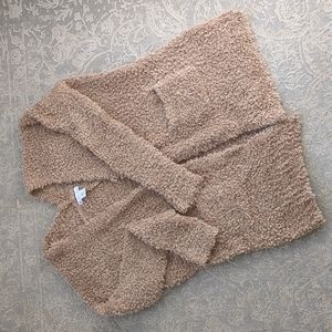 London Kaye Fuzzy Open Cardigan with Pockets